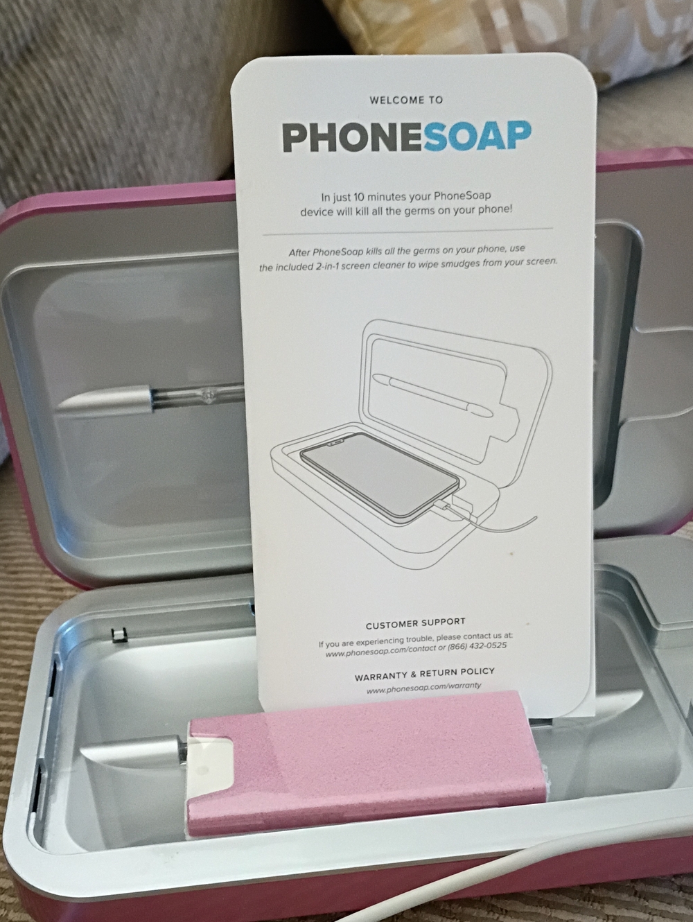 Qvc UV Phone Soap - Pink